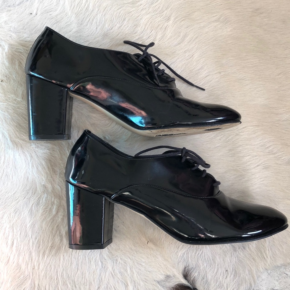 American apparel patent leather oxford heels